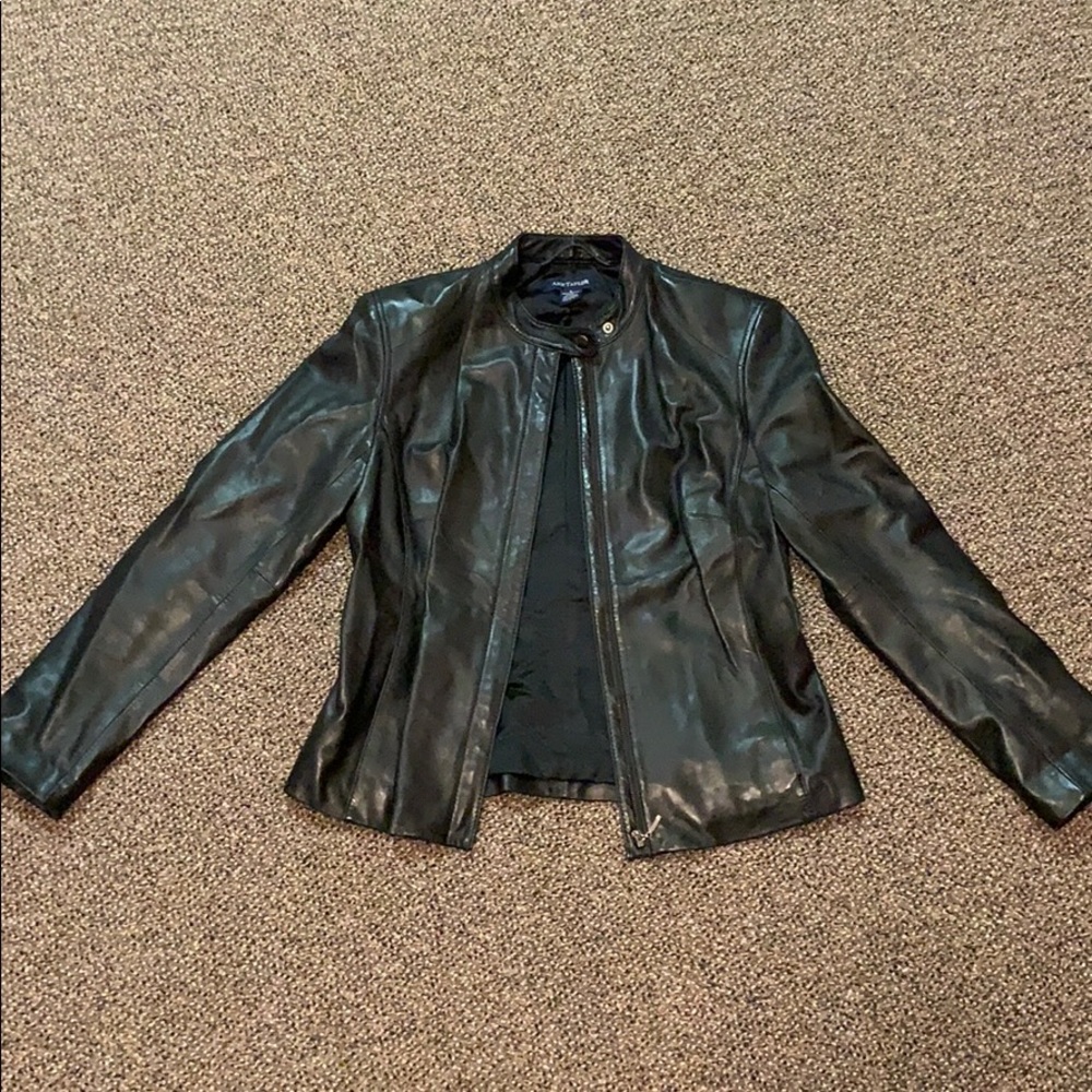 Ann Taylor real leather jacket